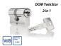 Preview: DOM TwinStar VdS 2 in1 Doppel-Schliesszylinder