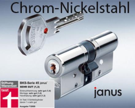BKS Janus 46 Freilaufzylinder Version Chrom-Nickel-Stahl