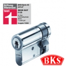 BKS Serie 45 Janus Profil-Halb-Schliesszylinder Version Messing-Vernickelt