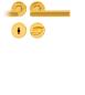Preview: FSB Badgarnitur 1076 ASL Messing poliert Rundrosette gewachst Preview: FSB Badgarnitur 1076 ASL Messing poliert Rundrosette gewachst