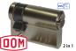 Preview: DOM IXSaturn 2in1 Profil-Halb-Schließzylinder