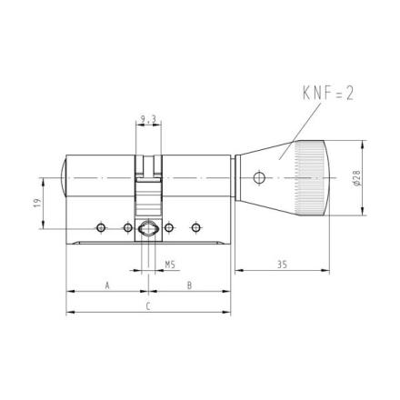 Ikon WSW Knauf-Schliesszylinder (W531)