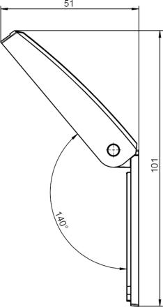 Ikon Klapprosette 1255