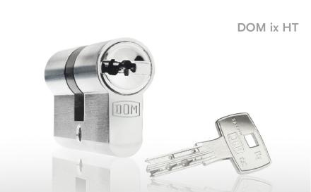 DOM IX HT Profil-Doppelschließzylinder mit Freilauffunktion