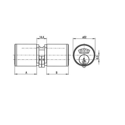 BKS Detect 3 Serie 3177 Rund-Schliesszylinder