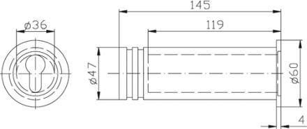 Minitresor Ikon 9M40 mit Schließzylinder