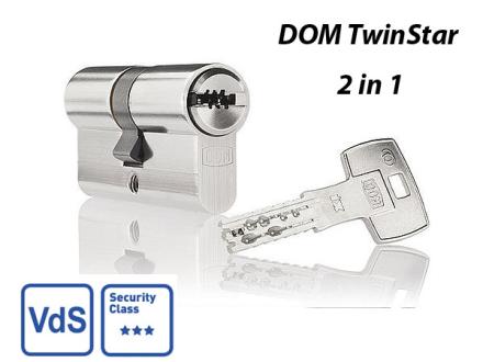 DOM TwinStar VdS 2 in1 Doppel-Schliesszylinder