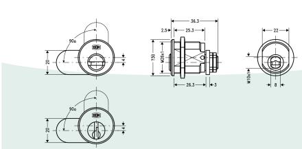 DOM RS Sigma Briefkastenschloss | Nachzylinder | Ersatzzylinder