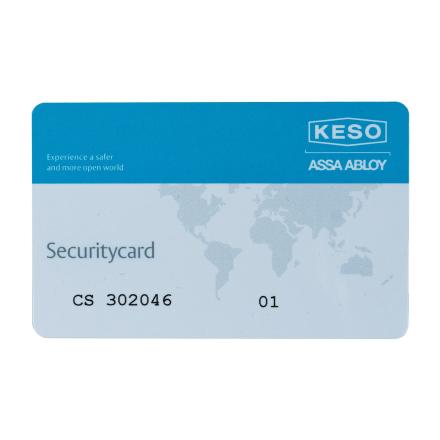 Ersatzsicherungskarte für KESO Schließanlagen