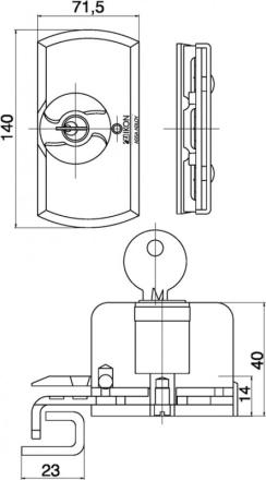 Fenster- und Balkontürensicherung Krallfix® 2