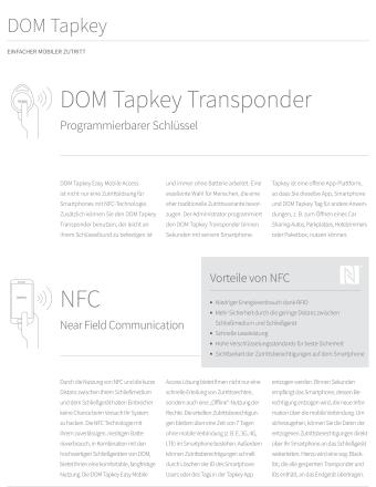 DOM TAPKEY V2 BLE vDoppelzylinder 2-seitig lesend