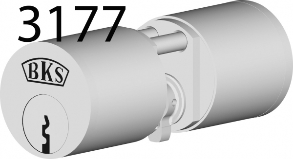 BKS Detect 3 Serie 3177 Rund-Schliesszylinder