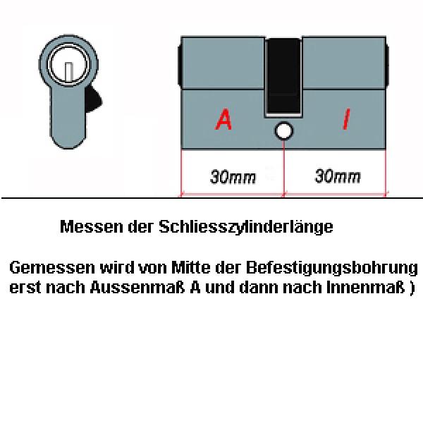 BKS Janus 46 VDS BZ+ Knauf Schliesszylinder