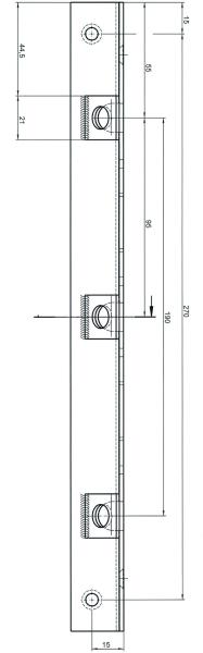 Winkel-Sicherheitsschließblech für überfälzte Türen 9M44,AUS=A/3