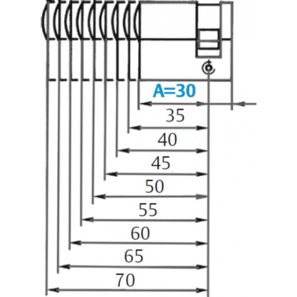 Ikon Vector SK6 - Halbzylinder | Ersatzzylinder | Nachzylinder Ikon Vector SK6 - Halbzylinder | Ersatzzylinder | Nachzylinder