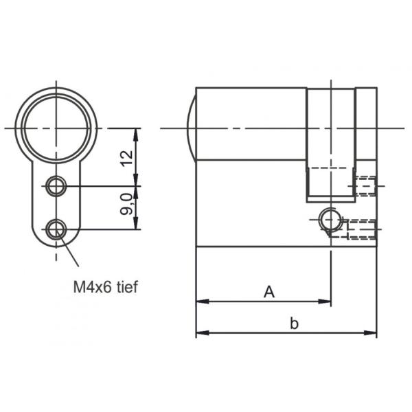 Ikon Vector SK6 - Halbzylinder | Ersatzzylinder | Nachzylinder Ikon Vector SK6 - Halbzylinder | Ersatzzylinder | Nachzylinder