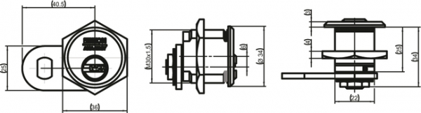 Nachzylinder IKON RW6 Briefkastenzylinder