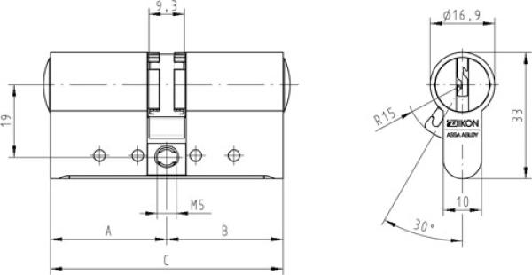 Ikon WSW Profil-Doppel-Schliesszylinder (W531)