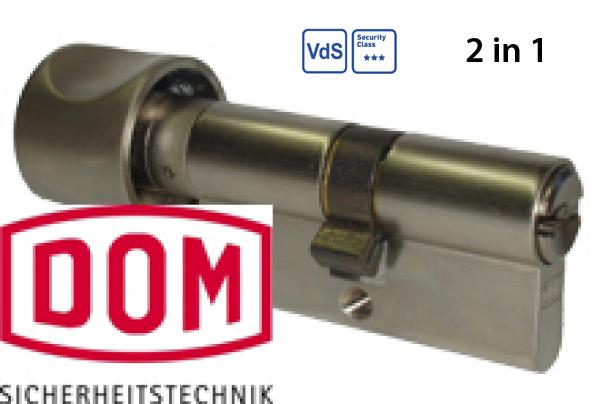 DOM IXSaturn 2in1 Profil-Knauf-Schließzylinder